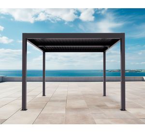 Pérgola Milano negro 224x300x300 cm