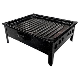 Parrilla brasero mesa Air.35 enlozada negro