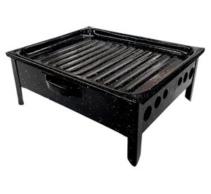 Parrilla brasero mesa Air.35 enlozada negro