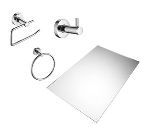 Espejo 40x60 cm + 3 accesorios baño