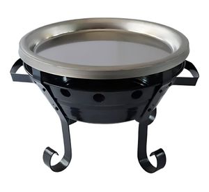 Brasero parrilla mesa Air.47 enlozado negro