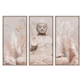 Canvas Buda 80x38 cm 3 piezas