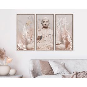 Canvas Buda 80x38 cm 3 piezas