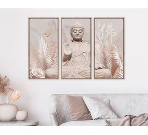 Canvas Buda 80x38 cm 3 piezas