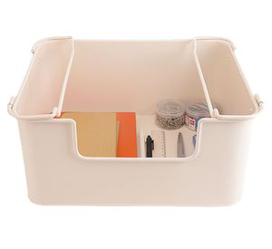 Canasto apilable blanco