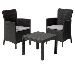 Juego de balcón Salvador 3 cuerpos grafito