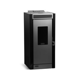 Estufa a Pellet Black visión 9.1 kW negro + kit de instalación