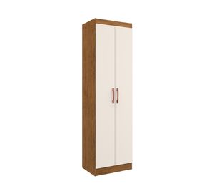Clóset multiuso 2 puertas Ibiza nuez/beige 183x52x36 cm