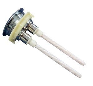 Pulsador doble descarga cromado