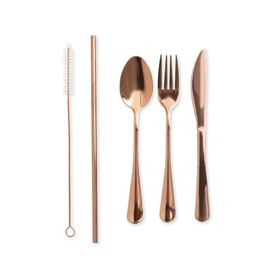 Set cubiertos de mesa Malesh cobre 6 piezas