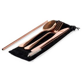 Set cubiertos de mesa Malesh cobre 6 piezas