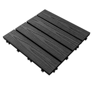 Deck modular Puelo negro 30x30 cm 0.9 m2