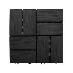 Deck modular Colbun negro 30x30 cm 0.9 m2