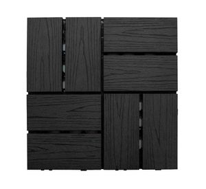 Deck modular Colbun negro 30x30 cm 0.9 m2