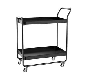 Carro bar 2 Niveles negro