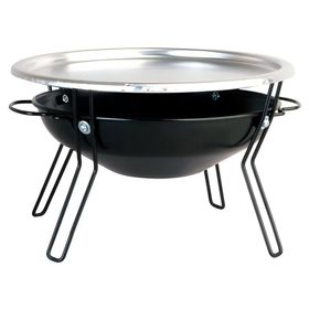 Brasero mesa negro 17.5x30x30 cm