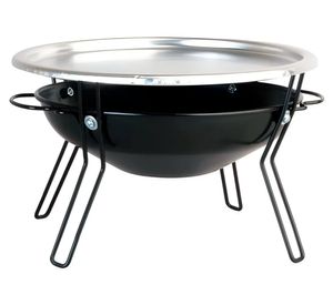 Brasero mesa negro 17.5x30x30 cm