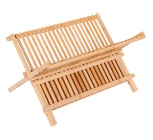 Escurridor platos bambú