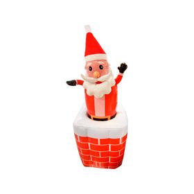Inflable Santa en chimenea