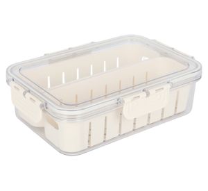 Contenedor rectangular 2 compartimientos