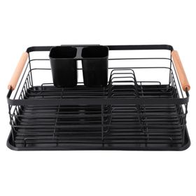 Escurridor mango madera/negro