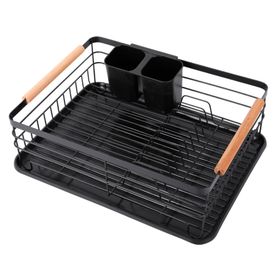 Escurridor mango madera/negro