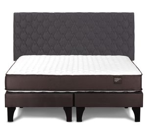 Cama europea 2 plazas Ergo T New base dividida + respaldo Ivar grafito