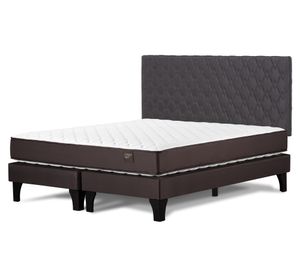 Cama europea 2 plazas Ergo T New base dividida + respaldo Ivar grafito