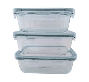 Tupper hermético 5.5x17x3.3 cm 3 un. negro