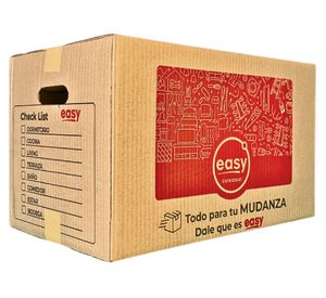 Caja cartón con asas Easy café 50x30x30 cm 5 un.