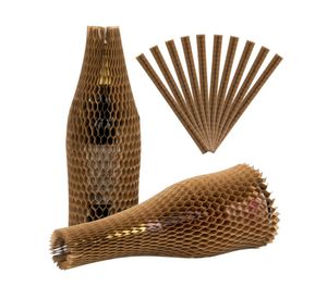 Funda papel panal 40x10 cm café 3 un.