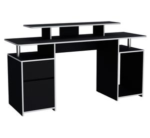 Escritorio gamer Keria wengué 1 cajón