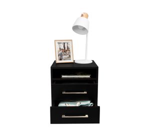 Velador Éter 2 cajones wengué