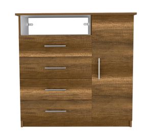 Cómoda Perú caramelo/blanco 4 cajones