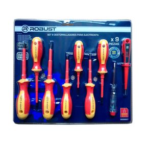 Set destornillador electricista 9 piezas