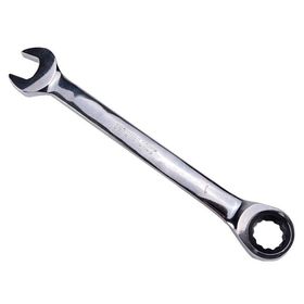 Llave combinada con trinquete 18 mm cromo