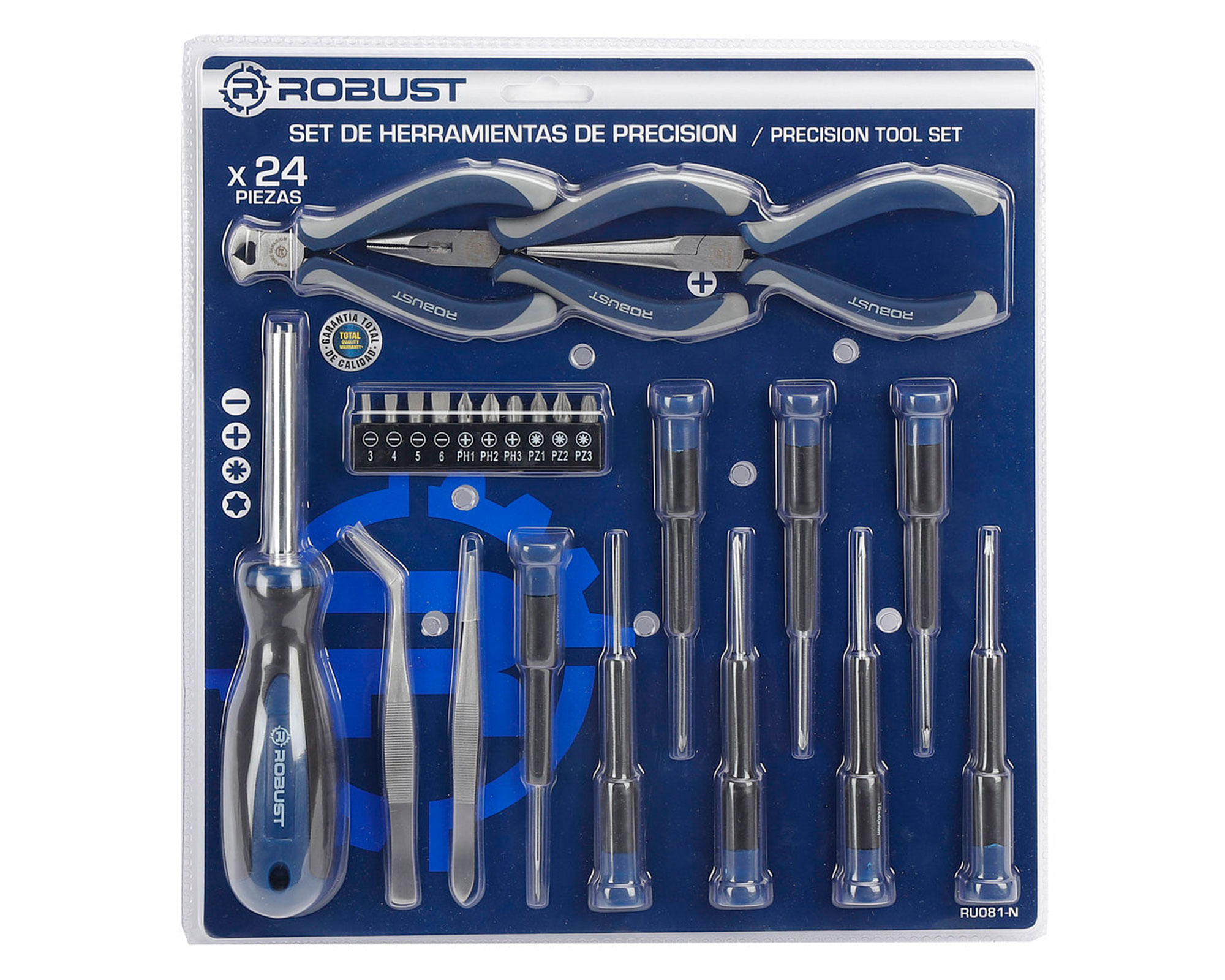 Set herramientas precisión 24 Piezas a $9.990