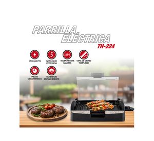 Parrilla eléctrica TH-224 negro 1500W