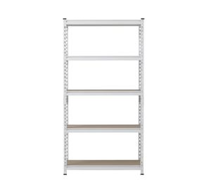 Repisa cromo/madera 183x90x40 cm 5 Niveles