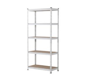 Repisa cromo/madera 183x90x40 cm 5 Niveles