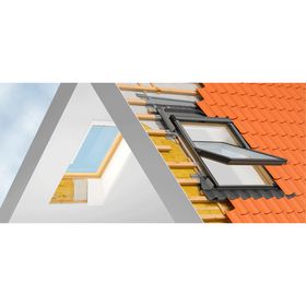 Cerco para techo ondulado EDW CK02 1000 aluminio 55x78 cm + BFX