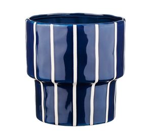 Maceta Stripes azul 20 cm