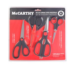 Set tijeras 4 piezas