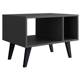 Mesa de centro rectangular gris