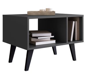 Mesa de centro rectangular gris