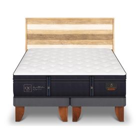 Cama europea Grand Premium súper king base dividida + respaldo Loira