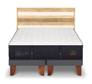 Cama europea Grand Premium súper king base dividida + respaldo Loira
