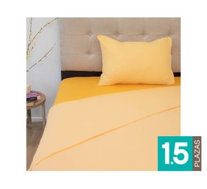 Juego de sábanas polar 1.5 plazas Senses mostaza