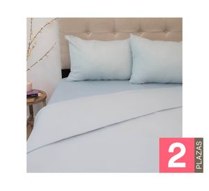 Juego de sábanas polar 2 plazas Senses azul