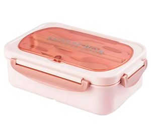 Tupper hermético microondas 7x16x23 cm rosado